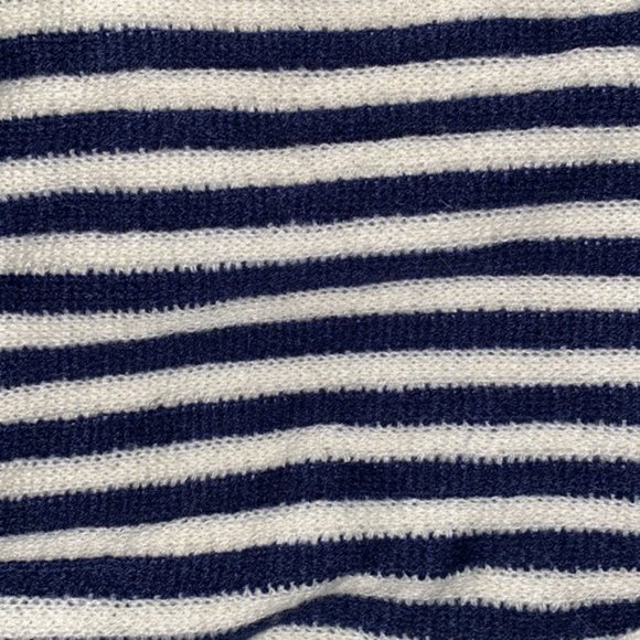 Women's Navy & White Poncho Cowl Neck - Picture 4 of 6